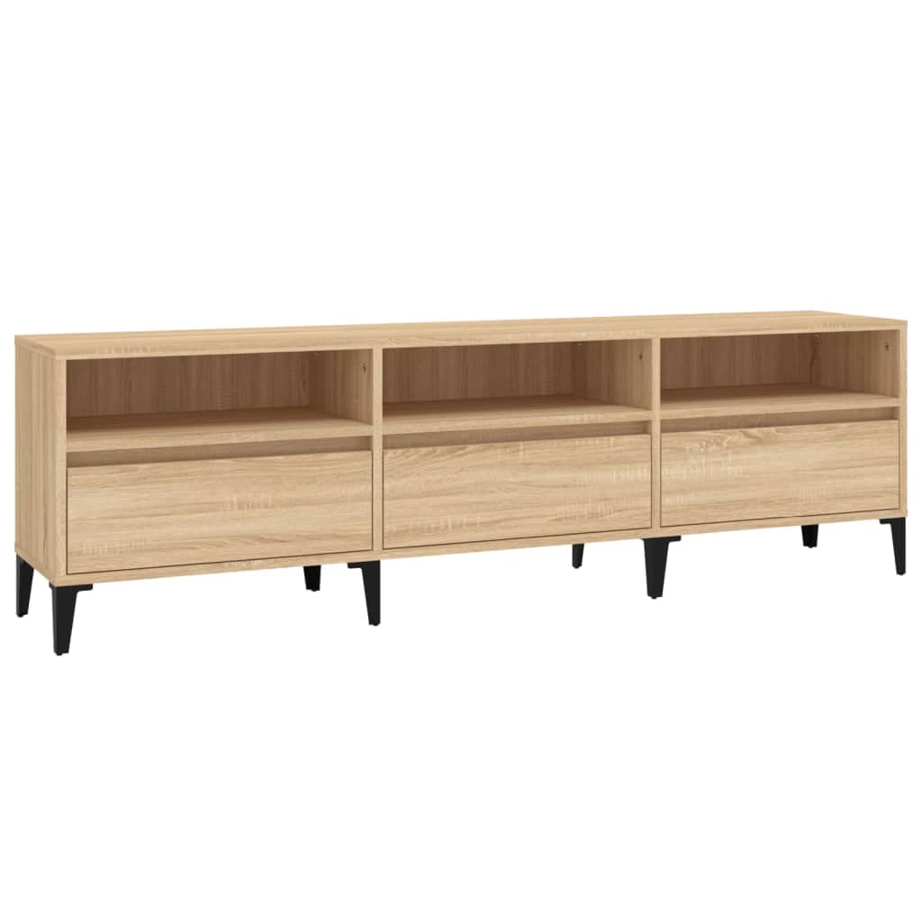 vidaXL TV Cabinet Sonoma Oak 150x30x44.5 cm Engineered Wood — image 1