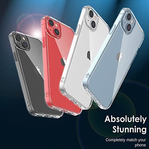 Image of Fashionury Designed for iPhone 14 Back Cover Case | Corner Drop and Camera Protection Back Cover Case for iPhone 14 (Soft TPU | Crystal Transparent)