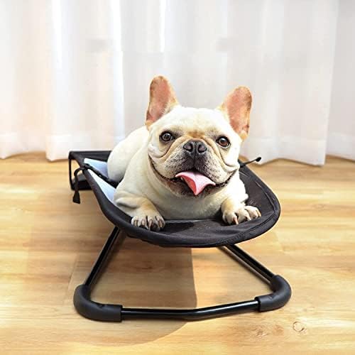 Pet Dog Cat Rocker Bed Chair, Portable Toy Bed, Rocking Chair,Assisted Sleep,Three Levels of Height Adjustable,Suitable for Pets, Cats, Dogs,Black