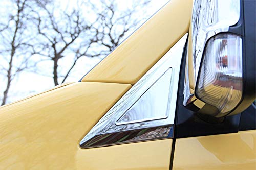 MCPerformance Cromado Marco Retrovisores válidas para Mercedes Sprinter W906 | VW Crafter Molduras Laterales Embellecedor Exterior Cromado 2 Piezas Acero Inoxidable