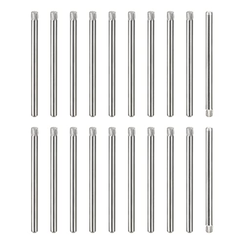 Pasadores de clavija de acero inoxidable uxcell de 2,5x40mm clavijas para estantes de madera