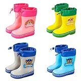 パウパトロール レインブーツ 雨靴 子供 長靴 キッズ 軽量 かわいい おでかけ 梅雨 雨の日 雪 ゆき 冬 滑り止め 柔らかい 通園 通学 男女兼用 15cm - 20cm (04,17cm) [並行輸入品]