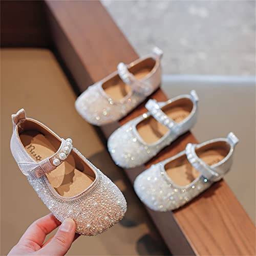 Little Girl's Adorable Princess Party Girls Dress ShoesPrincess Flower Wedding Party Dress Slip on Sandals for Toddlers2