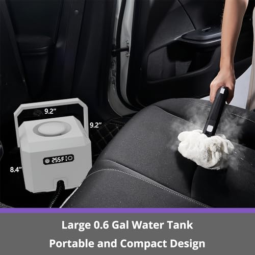 Image of awasky Steam Cleaner: 1650W, Fast 50-Sec Heat-Up-21-Piece Kit Refill Anytime-No Cooling-Detachable Hose Steamer Mop for Home Use Car Bed Furniture Bathroom Tile Grout Floor Cleaning And More White