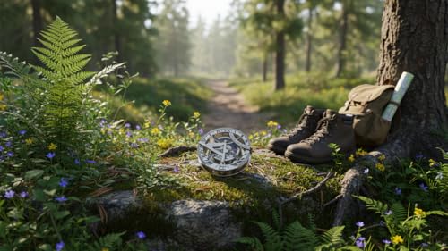 Brújula Reloj de Sol Náutica con Caja de Teak miniatura 5