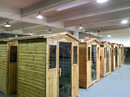 Image of LTCCDSS Outdoor Hemlock Sauna 4 Person, Far Infrared Sauna | Withstand Temp -5℉-104℉, Low EMF Sauna, Outdoor Indoor Wooden Sauna Room for Home-12 Low EMF Boards-Chromotherapy-Bluetooth Speaker