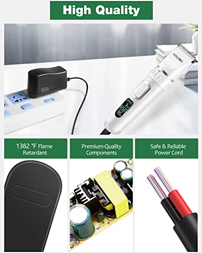 5V Power Cord Replacement HOLDOG Dog Clippers Charger for Professional Heavy Duty Dog Grooming Clipper 3-Speed Low Noise High Power Rechargeable Cordless Pet Grooming Tools - Thumbnail 6