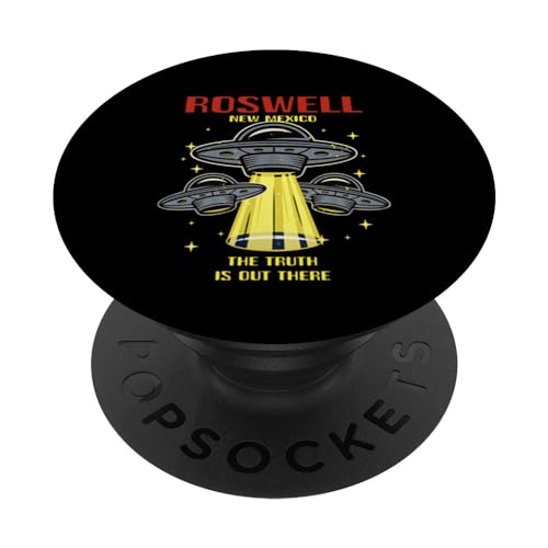 Vintage Retro UFO Flying Saucers Roswell Alien New Mexico PopSockets Swappable PopGrip
