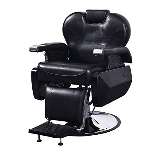 PUPZO Barber Chair All Purpose Hydraulic Recline Salon Beauty Spa Shampoo Hair Styling