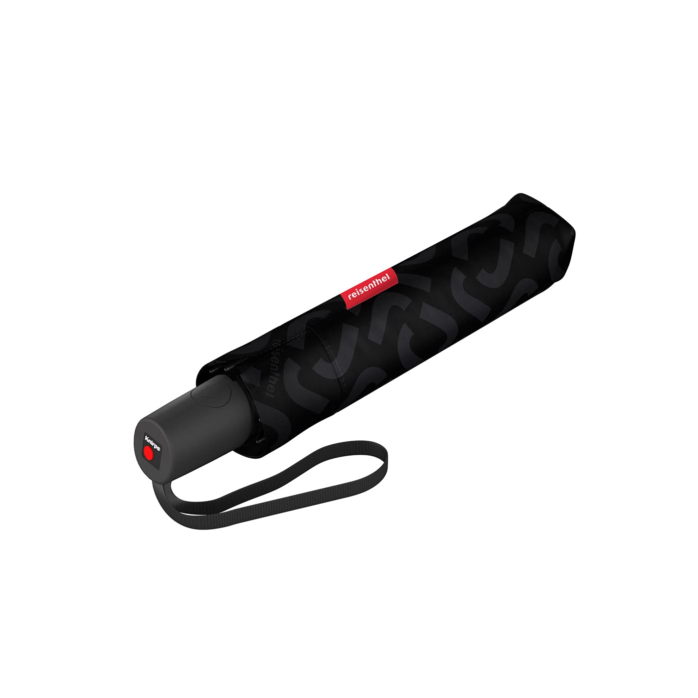 Reisenthel umbrella pocket duomatic – Kompakter Taschenschirm aus recycelten PET-Flaschen – Mit großer Drucktaste und ergonomisches Griffdesign