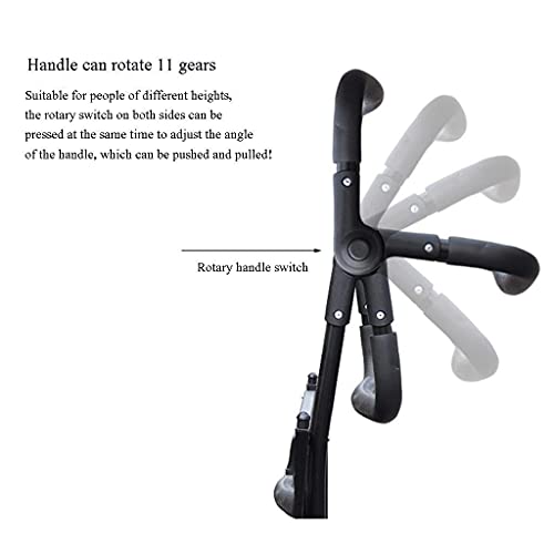 Carrito de jardín plegable resistente con ruedas de 4 pulgadas y capacidad de carga de 80 kg miniatura 6