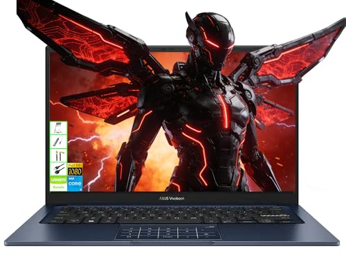 ASUS Vivobook 14�C���` FHD �m�[�g�p�\�R�� Intel Core i5-1334U (10�R�A) 32GB DDR4 RAM 2TB SSD �v���C�o�V�[�E�F�u�J���� 8���ԃo�b�e���[ �d�� �׋� ���s �r�f�I��c�ɍœK Windows