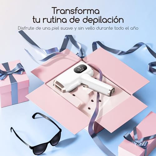 Depiladora luz pulsada, Depiladoras HR/SR/HR+ IPL, 9 niveles de energía, 999999 pulsos de luz para la Depilación Láser de Hombres, Mujeres, Labios, Cara, Axilas y Cuerpo. - imagen 7