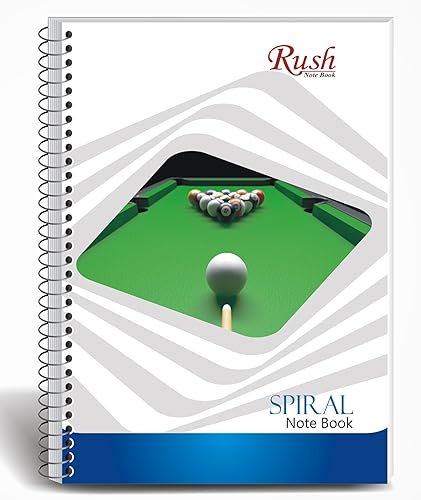 Image of RUSH NOTE BOOKS Semi Rough A4 Spiral Notebook Unruled 400 Pages Notebook|Semi Rough Notebooks 400 Pages Cheap|Rough Notebook|A4 Size Spiral Notebooks For Students 400 Pages|Unruled Spiral Notebook