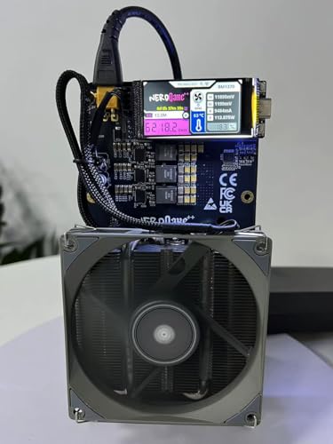 Stiller Bitcoin-Miner 4 8 TH/s @ 80W | 4× BM1370 Chips | AxeOS Open-Source | 2.4G Wi-Fi | Inkl. Netzteil Version 6.1