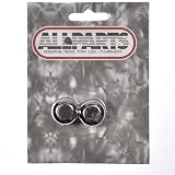 2 Nickel Dome Knobs Set Screw fits US Solid Shaft Pot