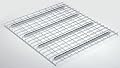 Nashville Wire Decking, Steel Wire, Zinc, 46" W, 36" D Zinc D3646AA3B1P - 1 Each