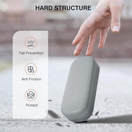 Marvolia Estojo de óculos rígido grande capa protetora de couro PU para óculos de sol com pano de li