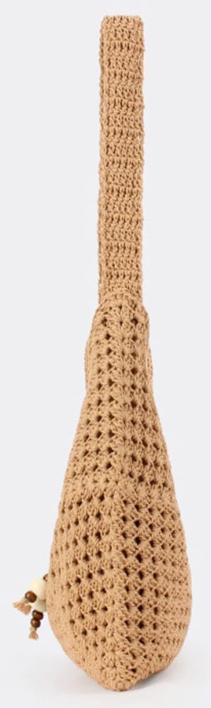Straw Slouchy Hobo Bag for Women Handwoven Satchel Purse Summer Beach Tote Handbag with Beaded Travel Casual Shoulder Bag