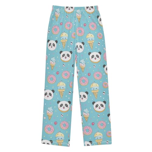 Pajama Bottoms, Cute Panda and Donuts Sleeping Pant Lounge Wear Pajamas Long Pants Sleepwear Pjs