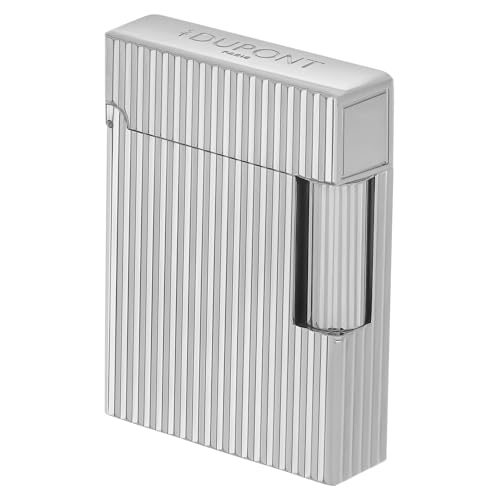 S.T. Dupont C14021 Feuerzeug Linie 1 Vertikale Linien Silberfarben