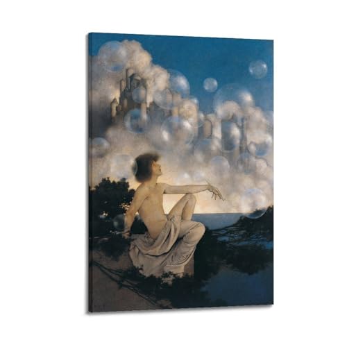 Toile Maxfield Parrish Air Castles tableau de décoration murale haute définition