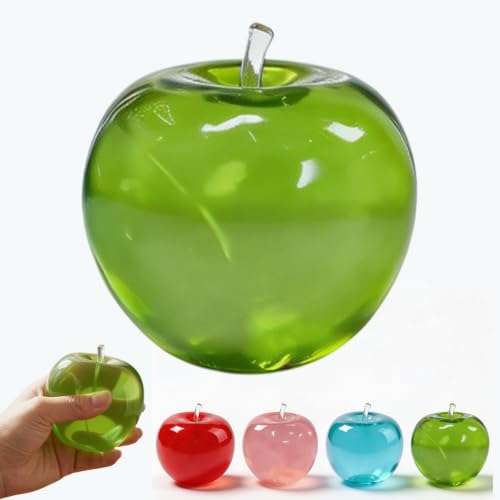 Blockfun Apple Squishy, 2026 New Slow Rising Stress Ball, Super Soft TPR Moldable Squeeze Toy, Slow Rising Fruit Squishy for Adults Anxiety Relief & Office Desk Decor (Green) by Generic - Used condition - US$7.64