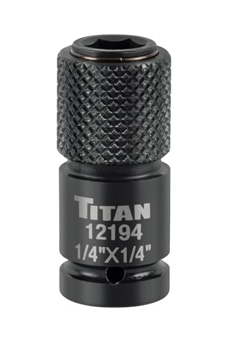 Titan 12194 1/4-Inch to 1/4-Inch Hex Drive Quick-Change Impact Adapter