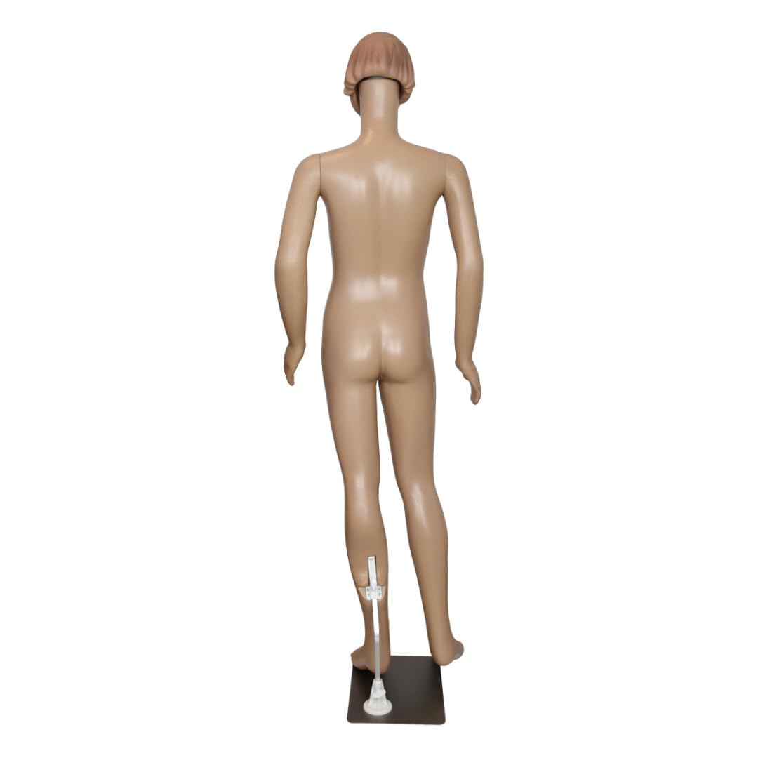 BITUXX Schaufensterpuppe Weiblich Mädchen Schaufensterfigur Mannequin Schneiderpuppe 360° beweglich 140cm
