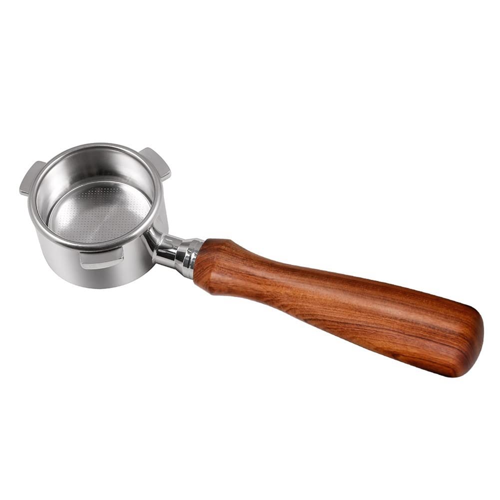 Bodenloser Siebträger Für Breville – 54 Mm, Aus Edelstahl & Holz, Perfekt Für Barista Touch, Bambino & Mehr