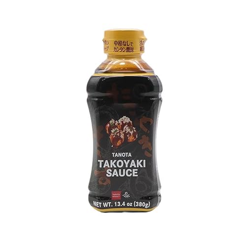 TANOTA Takoyaki Sauce 13.4oz (380g) | Authentic Japanese Umami Sauce for Takoyaki, Okonomiyaki, and Yakisoba | Product of Japan