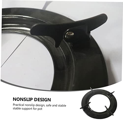 Luxshiny 3 Pecas Suporte De Fogão a Gás Trivet De Fogão De Ferro Fundido Cremalheira Do Wok Do Ferro