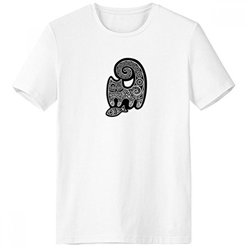 T-shirt motif chat noir homme XXL cadeau idéal anniversaire look estival original