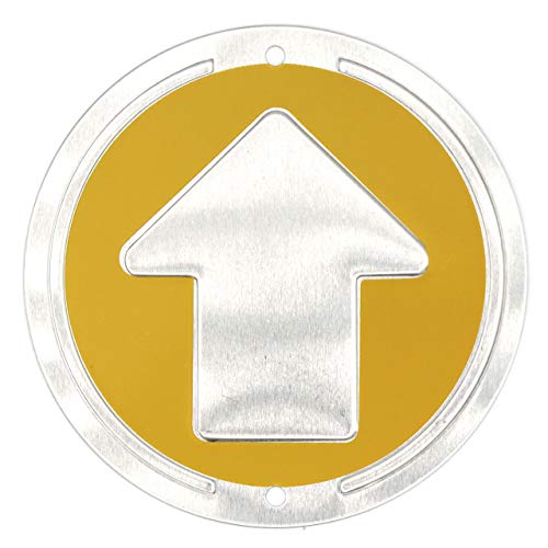 Wild Drifter Trail Markers - Bright Reflective Trail Marker Pack of 24, Easy to Mount, Mark Your Trees for Hunting, Hiking, Camping, and More. (Yellow, 24)