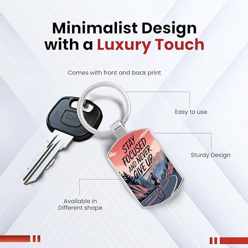 Image of Premium Printed Metal Keychain for Men & Women | High-Definition Artwork Print | Durable Key Ring for Car, Bike, Home & Office Keys | Stylish Decorative Key Holder Gift
