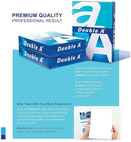 Double A Photocopy A4 Size 80GSM Paper - 500 Sheets, White — عرض 5