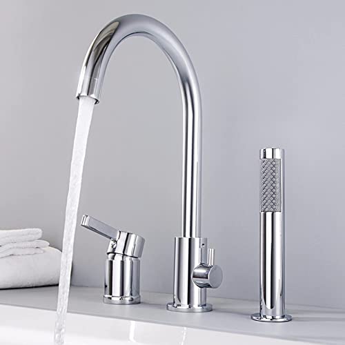 Ensemble de robinet de douche en cuivre massif avec douchette extractible
