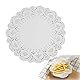 Papierdeckchen ，Tortenspitze 100 Stück Ø19 cm Blütenmuster, Einweg-Spitzendeckchen für Torten, Lebensmittelgeeignet, Papier, Elegantes Design, Perfekt für Desserts, Kuchen, Gebäck
