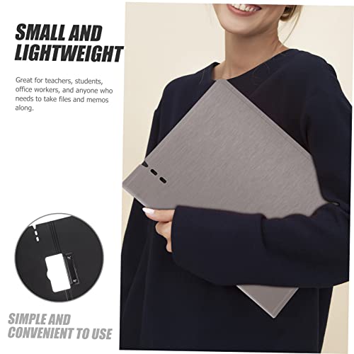 Bloc-notes A4 NUOBESTY avec presse-papiers portable en plastique pour documents - 7