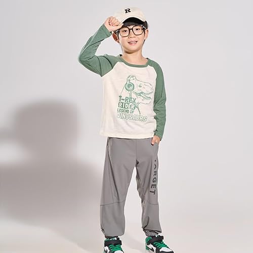 BGMINGYI Calça cargo casual para meninos pequenos com FPS 50+, secagem rápida, uso ao ar livre, letr
