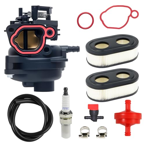 Carburetor for Toro Recycler 22' Model 20339 163cc Lawn Mower with B&S Engine 7.25 Carb with Air Filter rep 593260 20332 20333 Spark plug Reinforced Fuel Hose Fuel fIlter and clamps