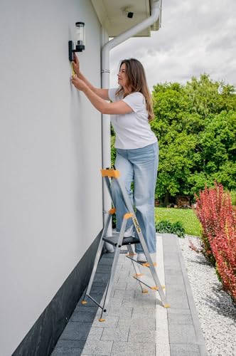 Escalera plegable de 3 peldaños para el mantenimiento doméstico y profesional 5