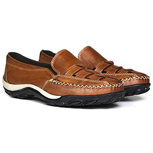 Sapatilha Mocassim Masculina Trissê Em Couro (42)