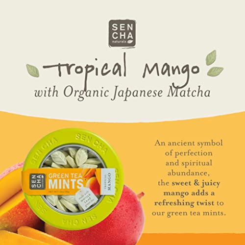 SENCHA NATURALS Green Tea Mints Tropical Mango Single Canister