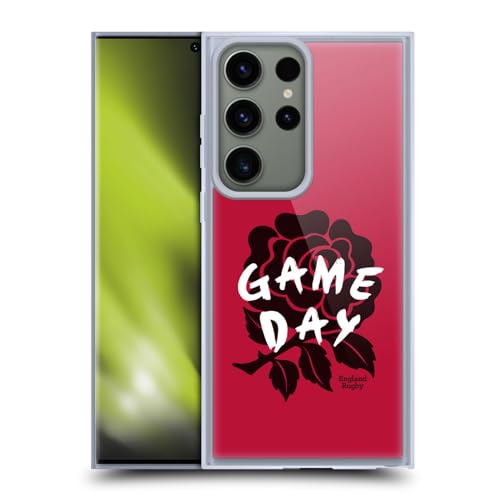 Funda de gel suave England Rugby para Samsung Galaxy S23 Ultra carcasa oficial de La Rosa