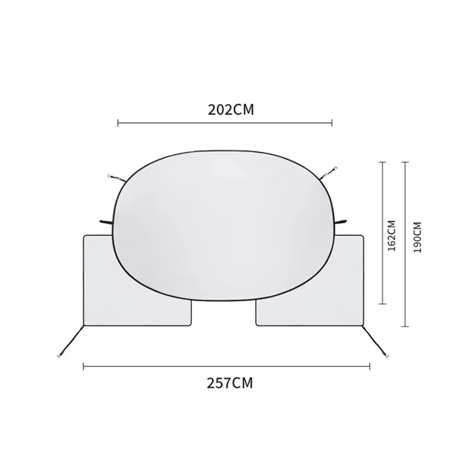 Paraguas Portátil Plegable para Coche Parasol Automotriz para Parabrisas Sombrillas Impermeables para Exteriores Sombrilla con Bloque UV Parasol para Coche