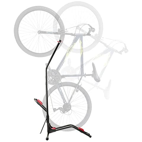 JAPUSOON Bike Rack Storage, Upgrade Adjustable Vertical Bike Stand for Bicycles in Garage/Home, Easy Install Upright Bike Floor Rack Compatible with Tire Widths of up to 2.5" and Most 20''-29'' Bikes Cover