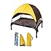 Outdoor Camping Dog Tent Elevated-Dog Bed with Removable Canopy-Portable Cooling Raised Pet Cot Bed for Dogs and Cats Portable Pet Tent