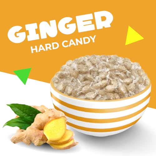 Image of Ginger Hard Candy Individually Wrapped, 1 Lb Bag | Bold Flavor, Old Fashioned Candy
