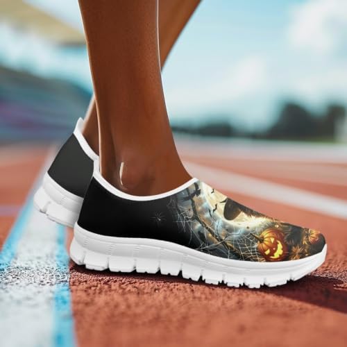 Image of Floral Sneakers for Women Colorful Art Shoes for Women Slip On Casual Work Shoes